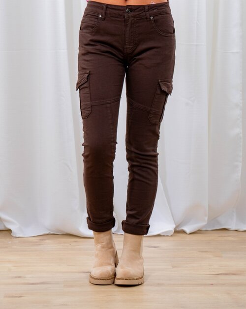 Broek cargo Mila bruin 