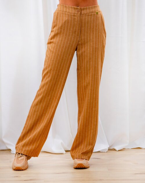 lange broek ANCOLIE streep grijs