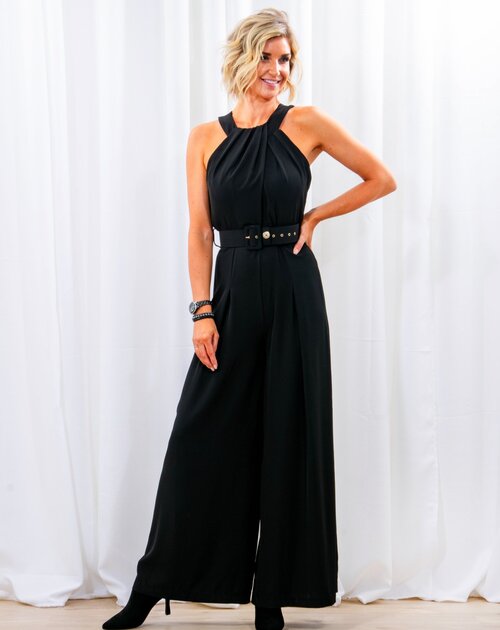 Jumpsuit Liv groen zonder mouw 