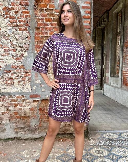 Jurk Luna blauw