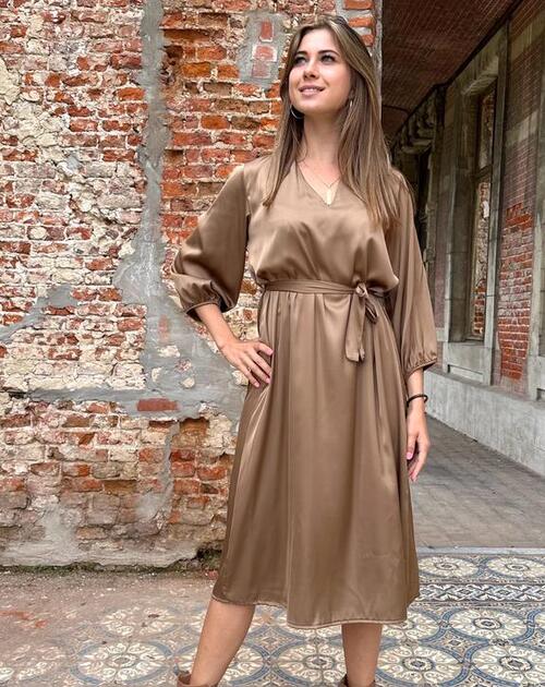 Lange jurk Ophelia zwart