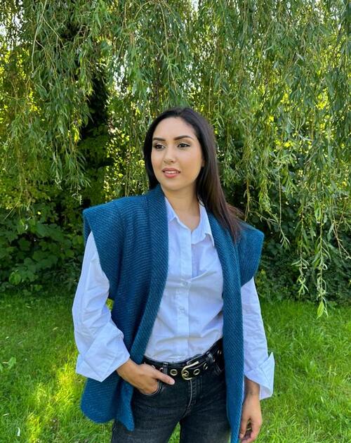 Vest Astrid blauw