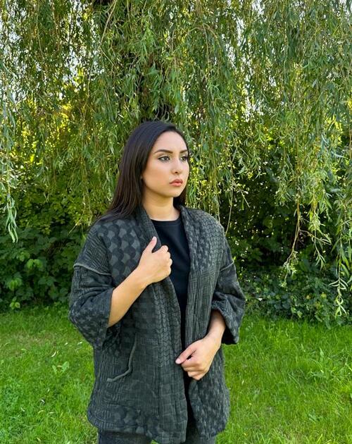 Vest Violet bruin