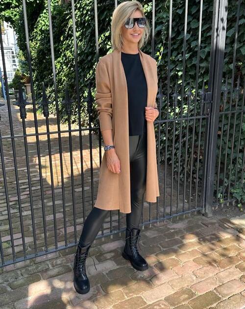 Open gilet Imogena beige