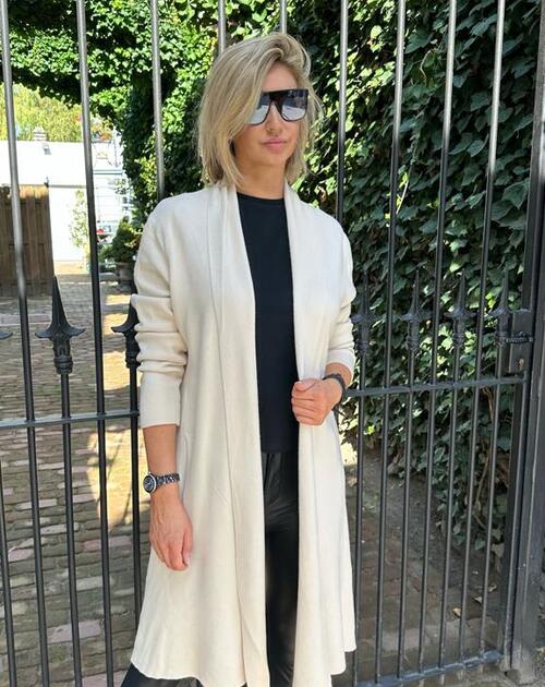 Open gilet Imogena beige