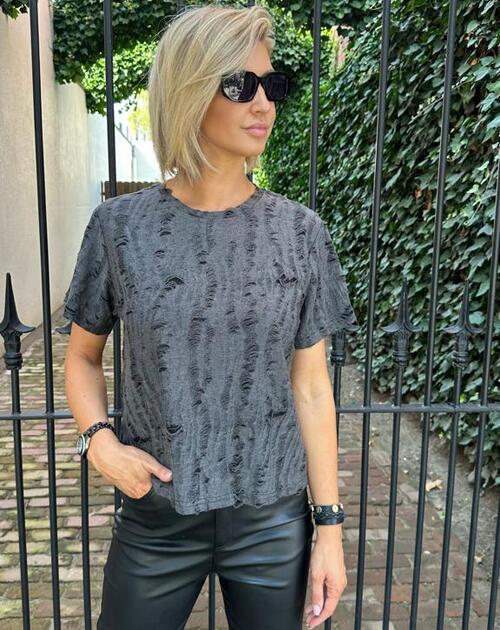 T-shirt Nina grijs