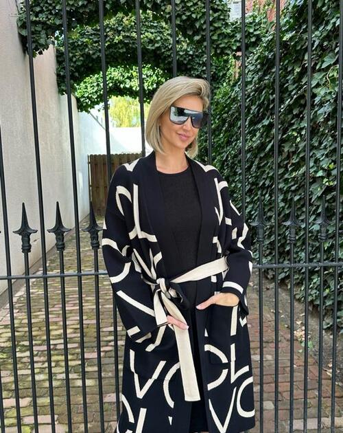 Open gilet Ula zwart