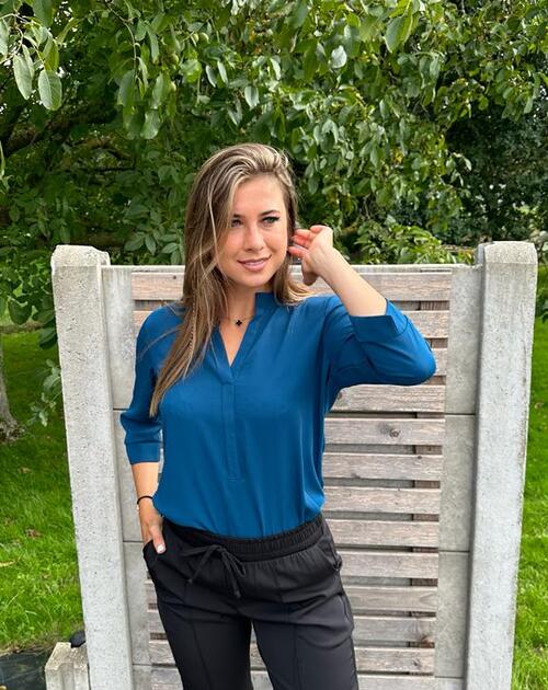 Bloes lange mouw Evelynn blauw