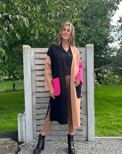 gilet met knopen Sunny zwart