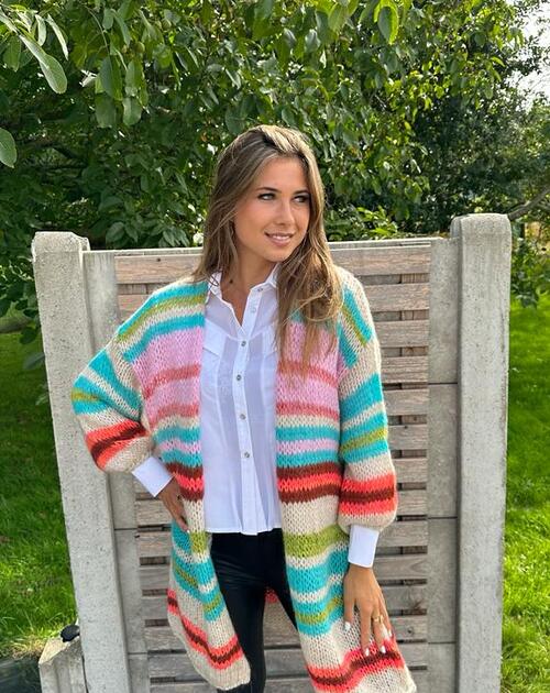 Open gilet Ericka bruin