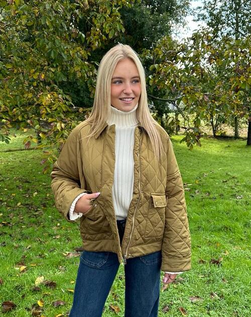 Jas kilted Milou groen