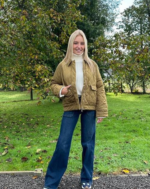 Jas kilted Milou groen - 2