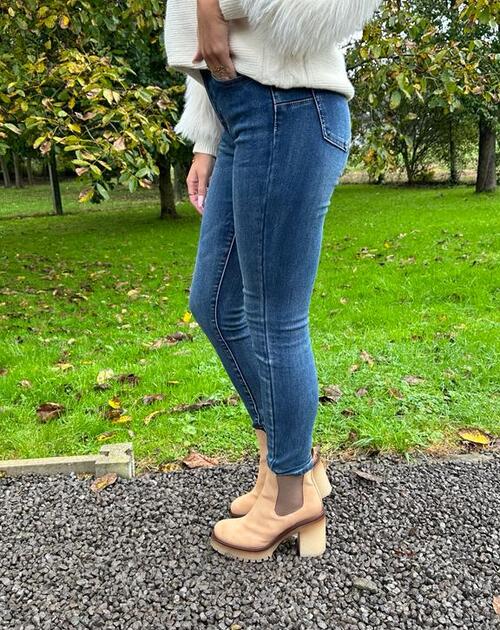 jeans blauw Hailey push up - 1