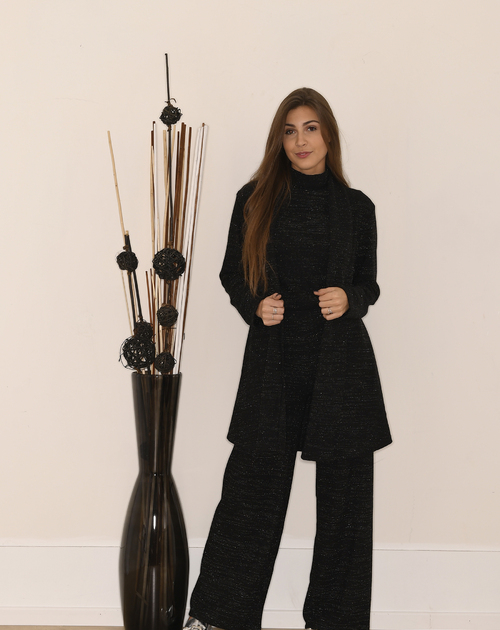 open gilet Carine zwart