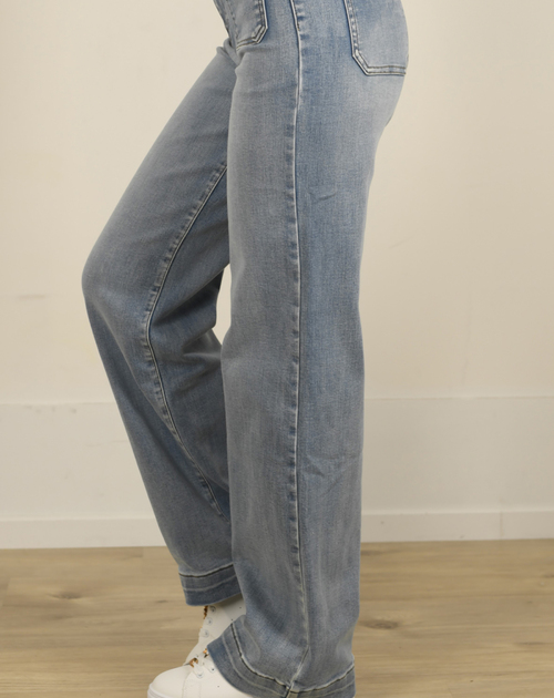 Lange broek Placide jeans met opzetzakken - 2