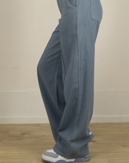Lange broek Clarice wide blauw - 2