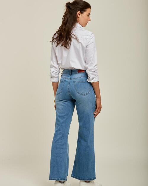 Jeans blauw midwide - 2