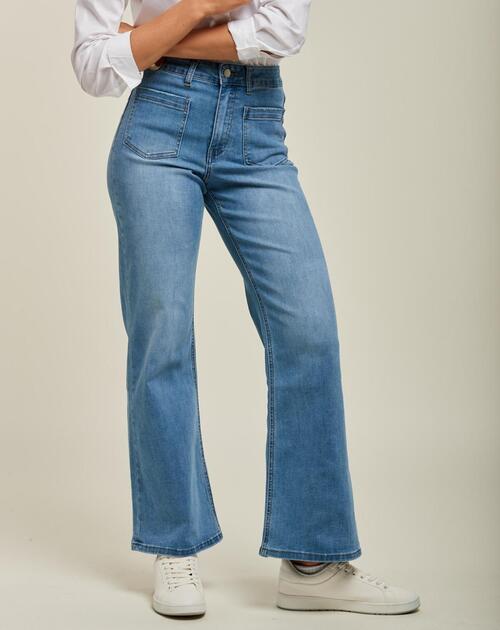Jeans blauw midwide