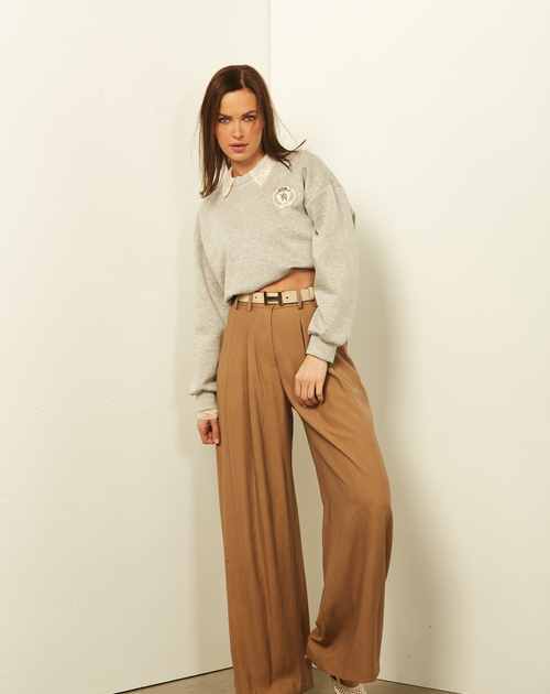 Sweater lange mouw met patch - 2