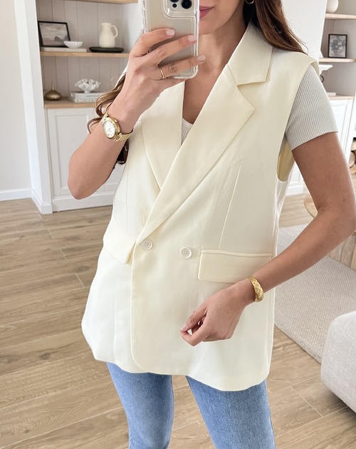Blazer zonder mouw
