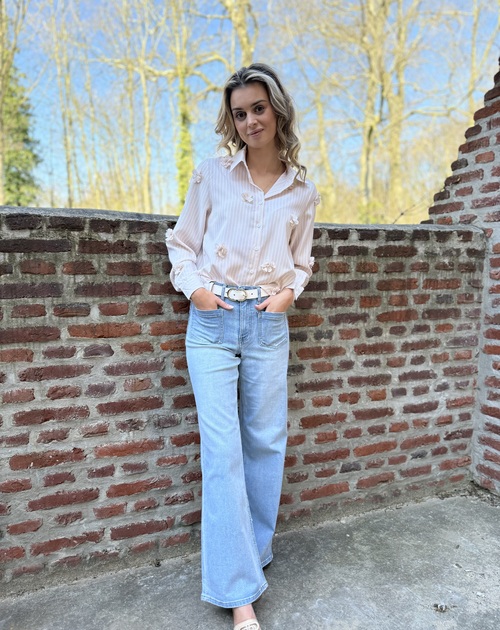 Jeans blauw midwide