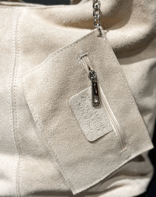 handtas daim beige - 2