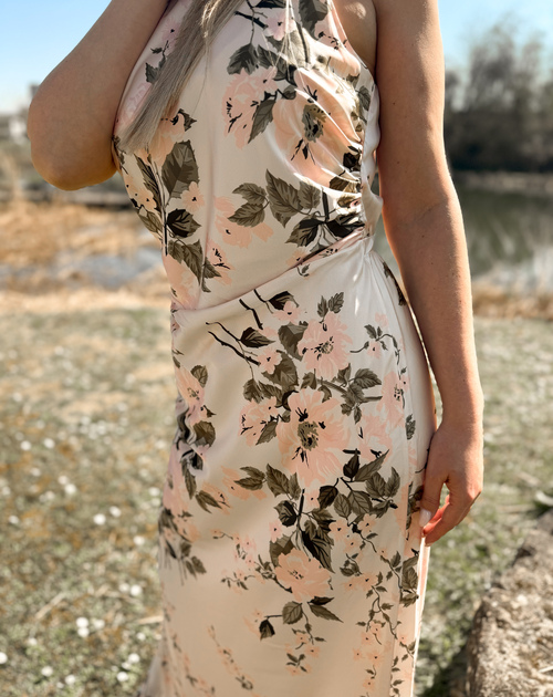 lange jurk met print - 2
