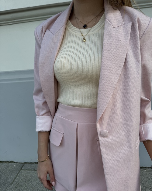 Blazer met bloem - 2