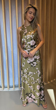 lange jurk met print