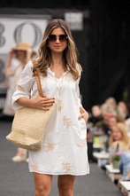 jurk ecru beige