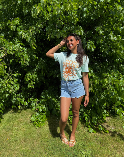 t-shirt korte mouw here comes the sun - 2