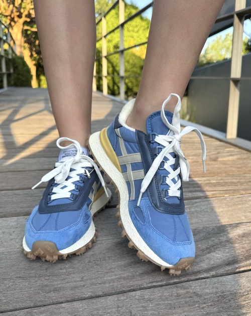 Runner blauw