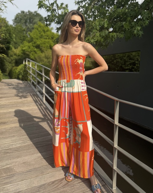 Jumpsuit bustier model