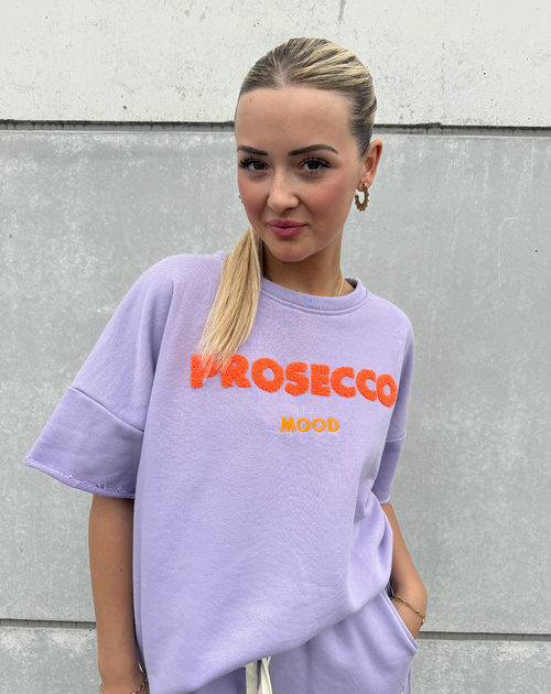 Sweater korte mouw prosecco