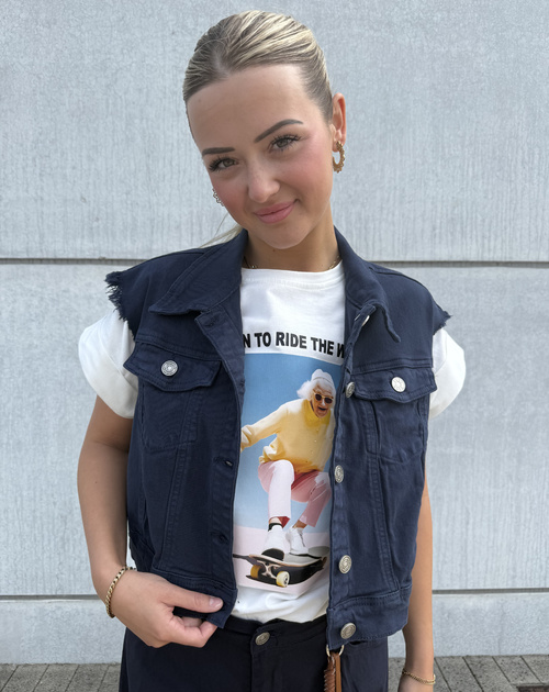 jeansvestje zonder mouw 