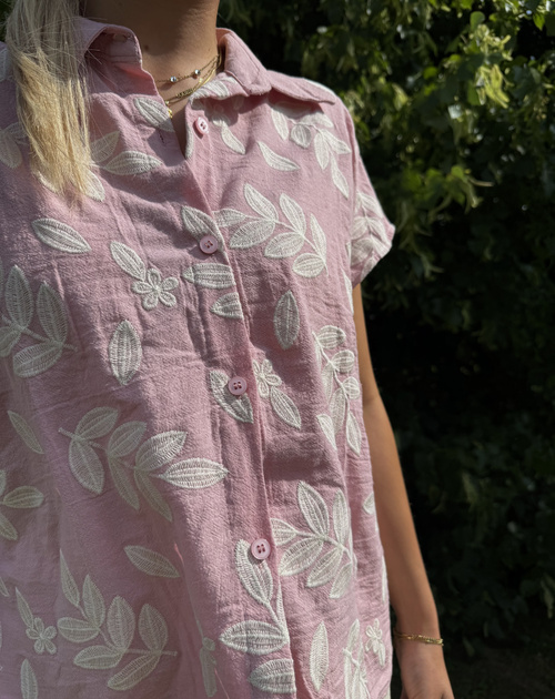 bloes mouwloos broderie - 2