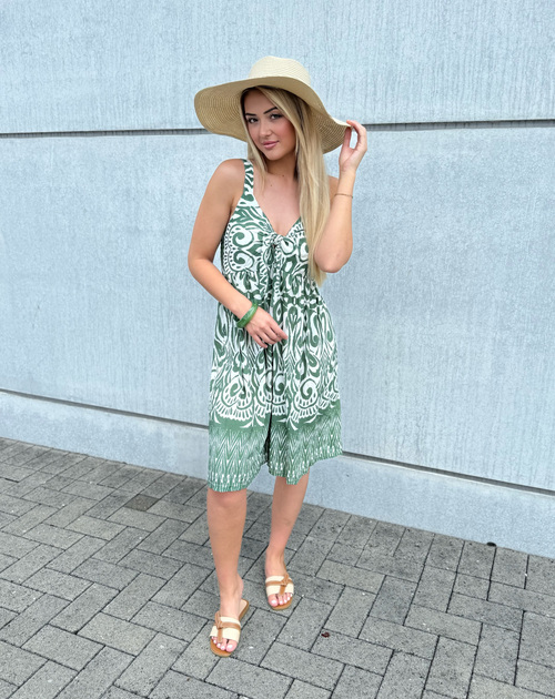 Korte playsuit zonder mouw
