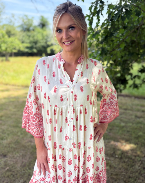 jurk korte mouw print - 2