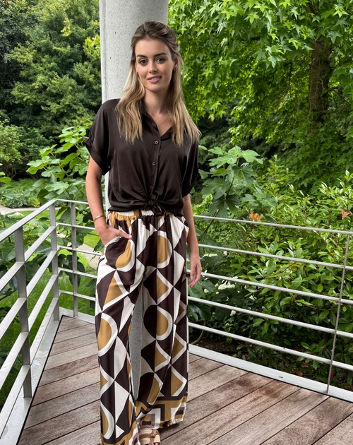 lange broek met print