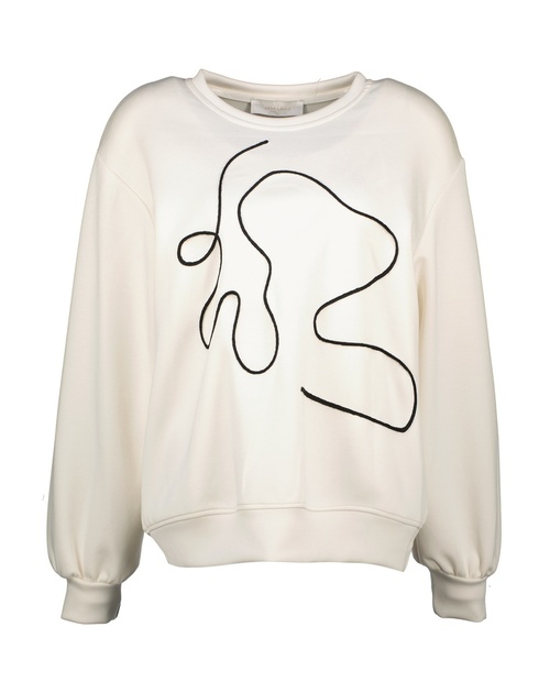 Sweater lange mouw met lijn