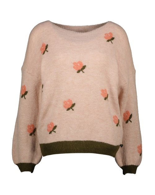 trui lange mouw bloem