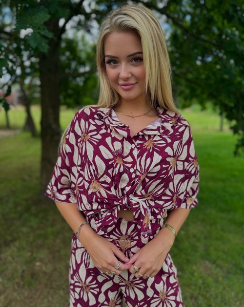 bloes korte mouw print
