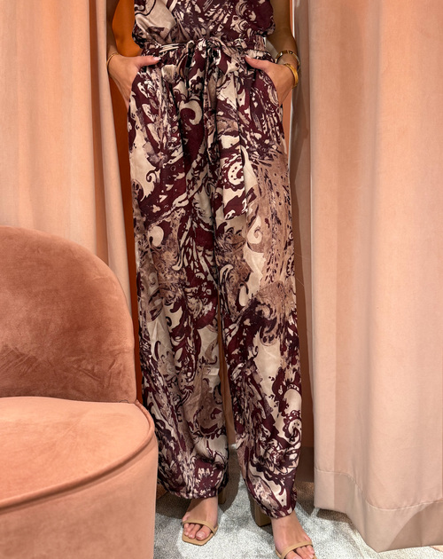 lange broek met print - 2
