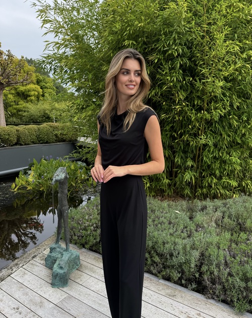 lange jumpsuit effen