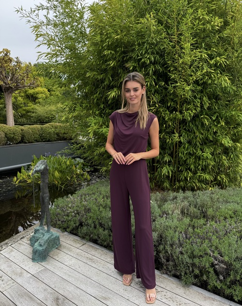 lange jumpsuit effen