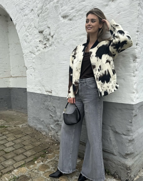 lange broek wide grijs