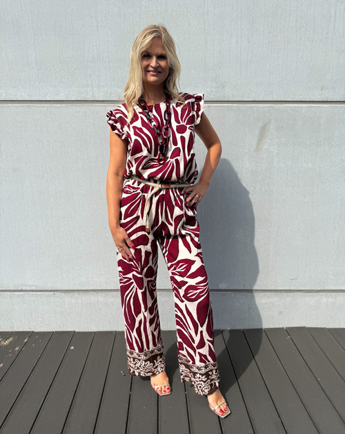 bloes korte mouw print