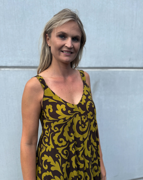 jurk kort spaghetti print - 2