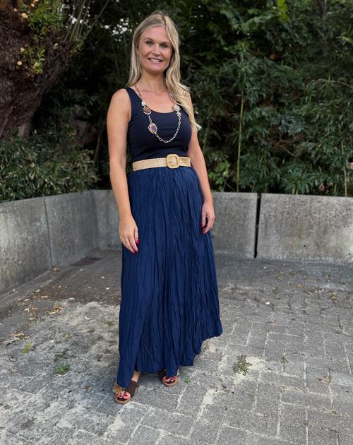 lange rok effen met riem
