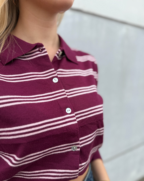 Polo met knoopjes gestreept - 2